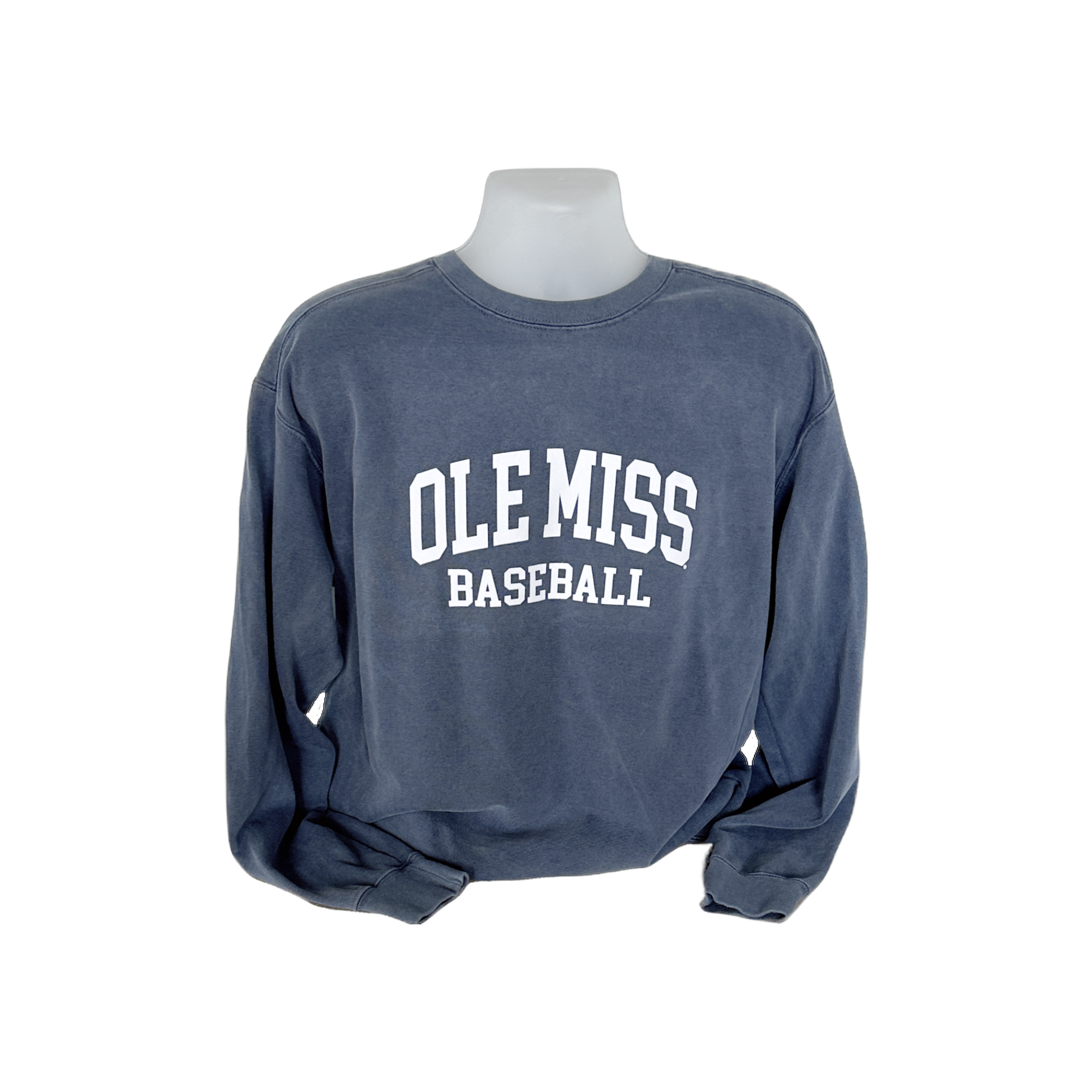 Ole Miss Baseball Comfort Colors Crewneck Sweatshirt Oxford T