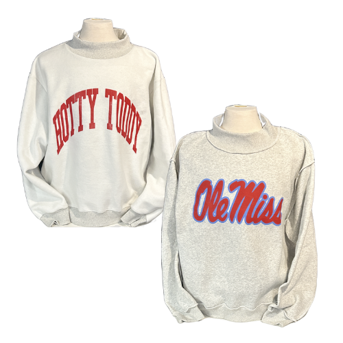 Ole Miss - Hotty Toddy Reversible Mockneck | Oxford T-shirt Company
