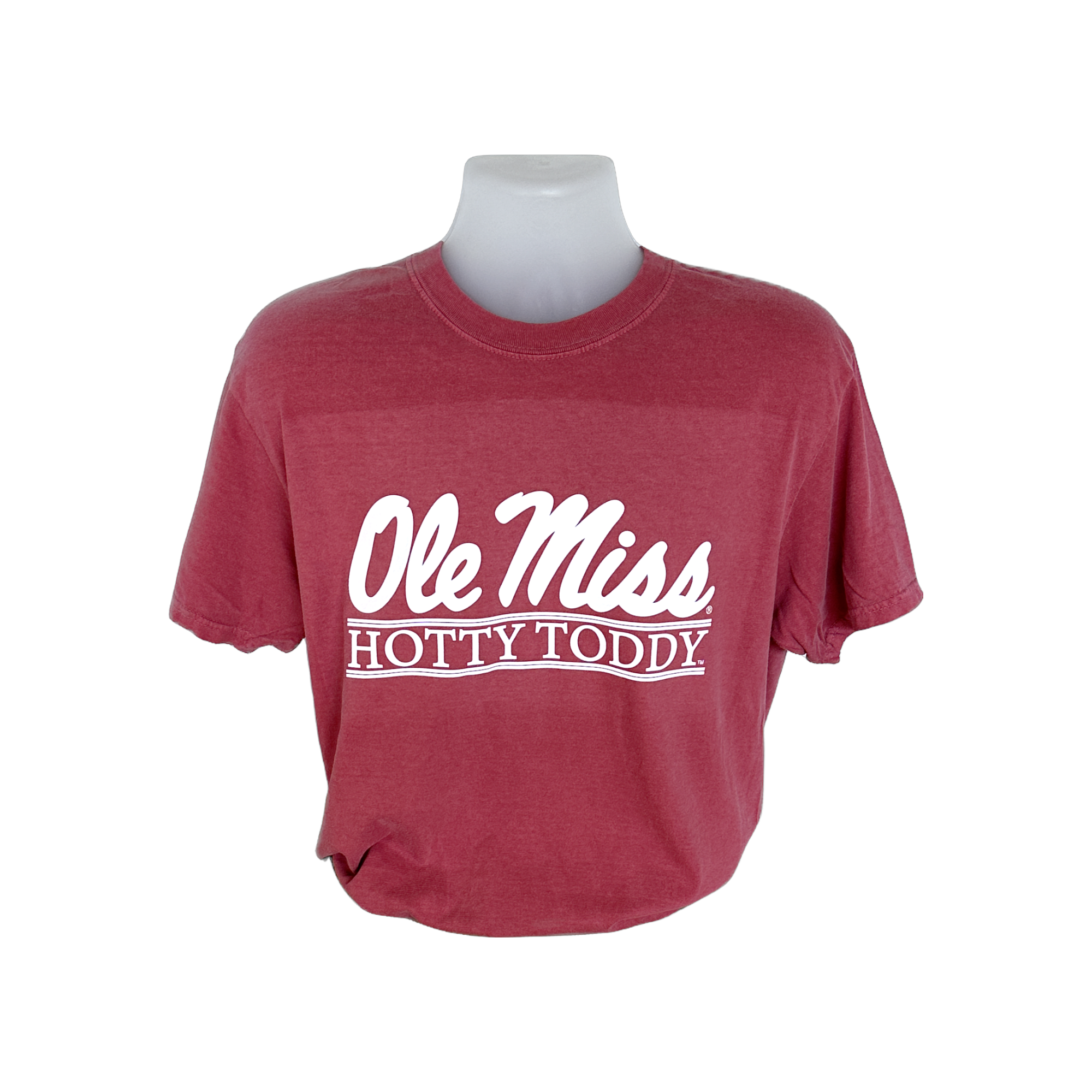 Hotty Toddy Bar White Letters Short Sleeve T-Shirt | Oxford T