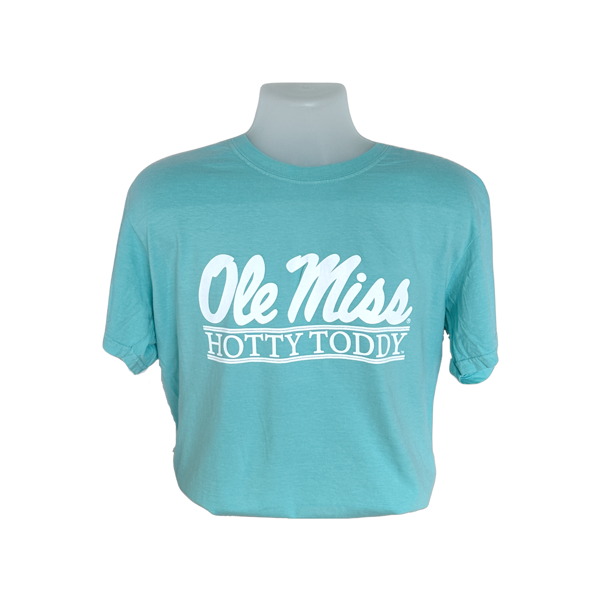 Hotty Toddy Bar White Letters Short Sleeve T-Shirt | Oxford T