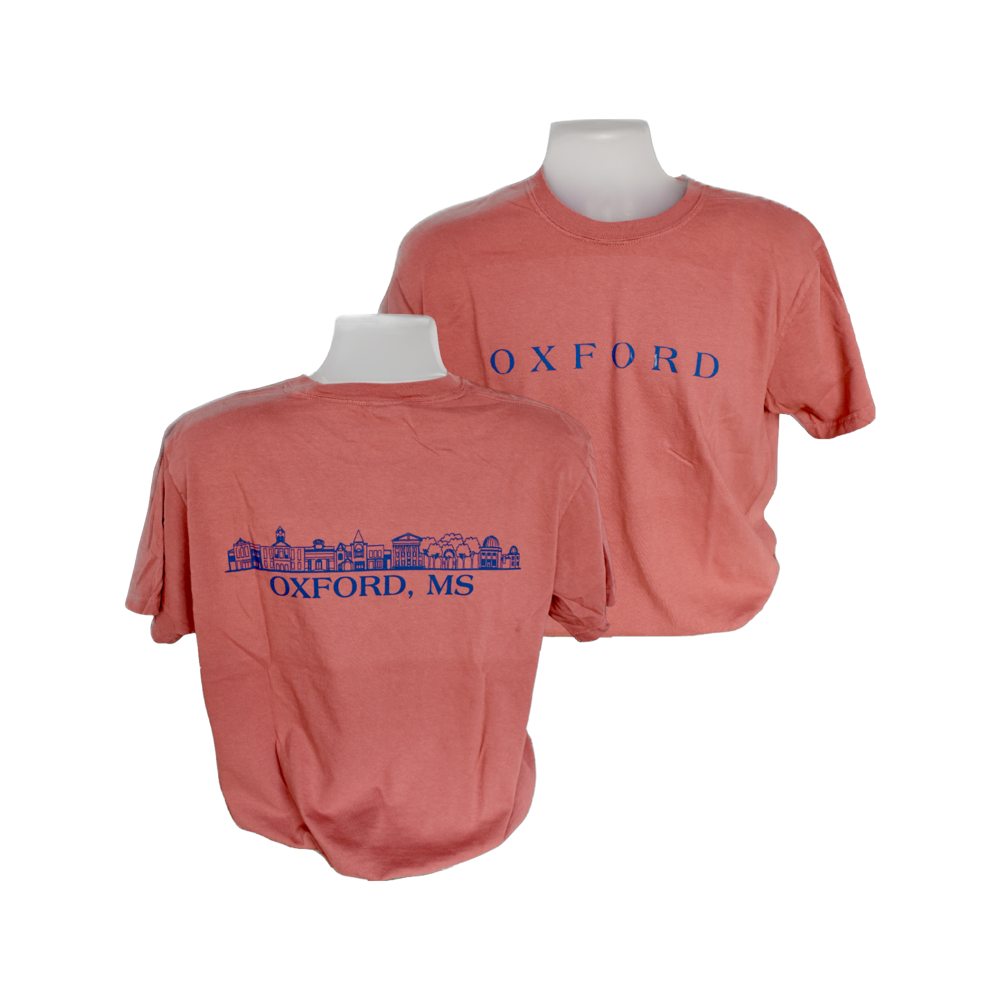 Oxside Blue Letters Short Sleeve T-Shirt | Oxford T-shirt