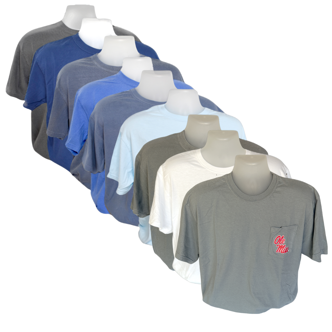 Ole Miss Pocket Short Sleeve T-Shirt | Oxford T-shirt Company