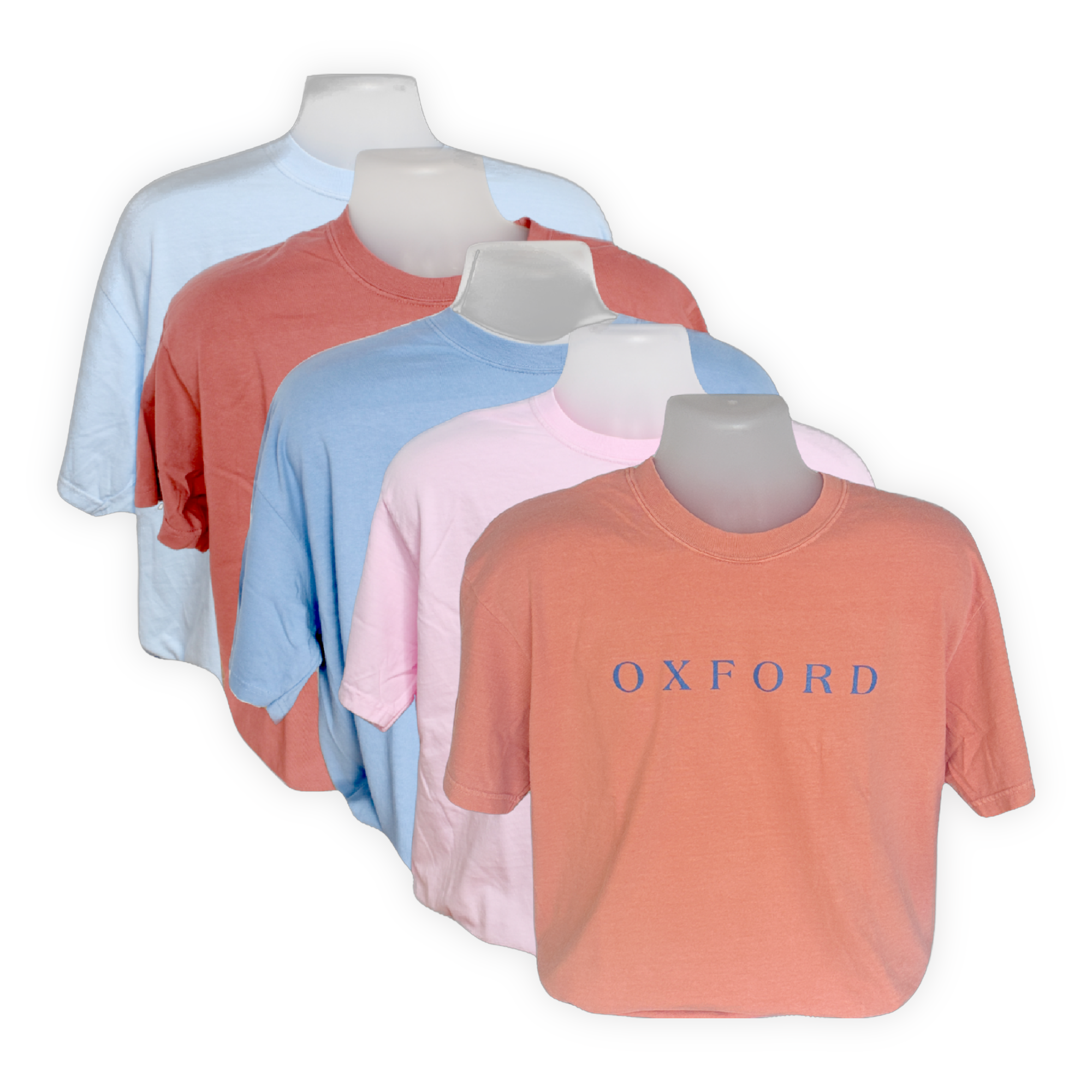 Oxside Blue Letters Short Sleeve T-Shirt | Oxford T-shirt