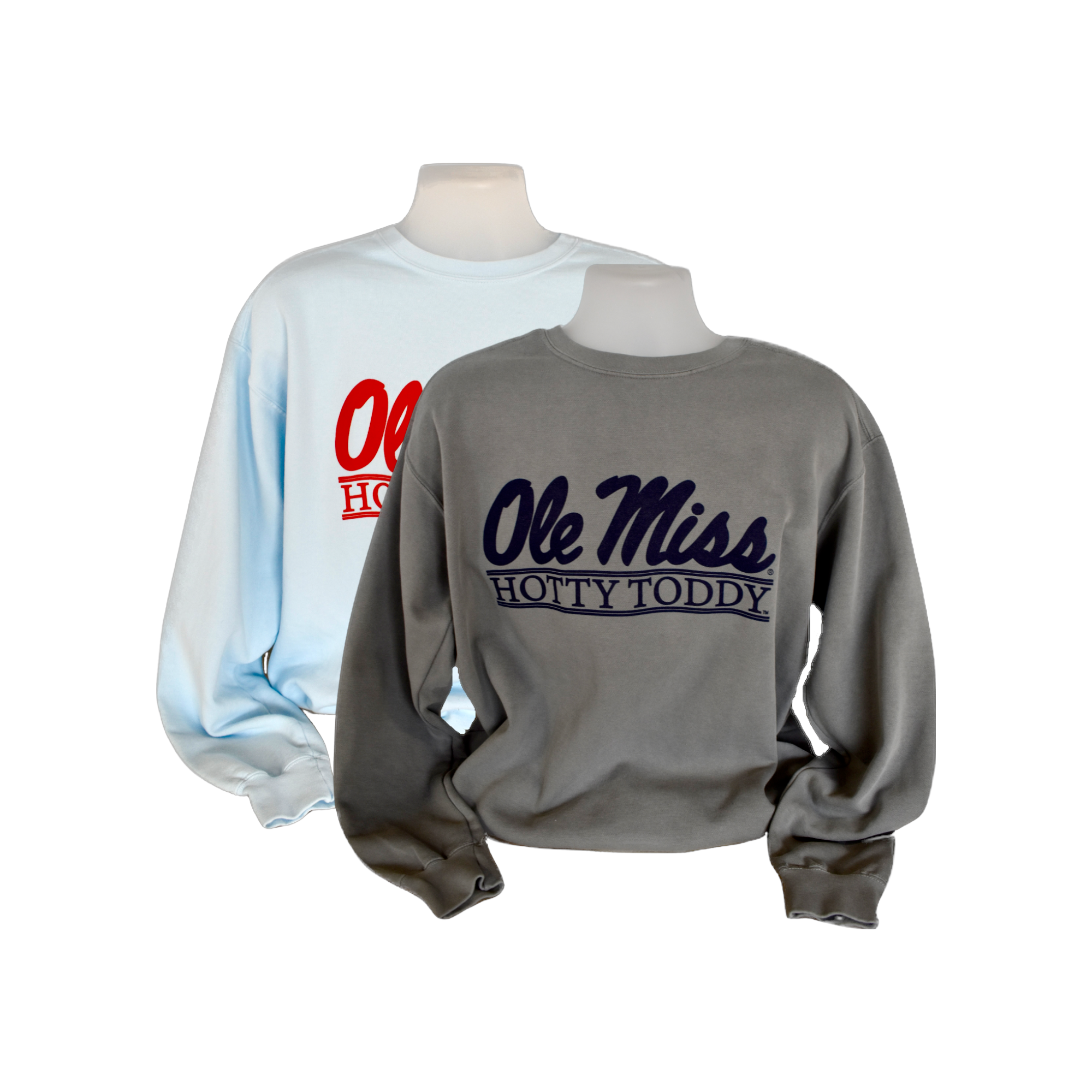 Hotty Toddy Bar Comfort Colors Crewneck Sweatshirt | Oxford T