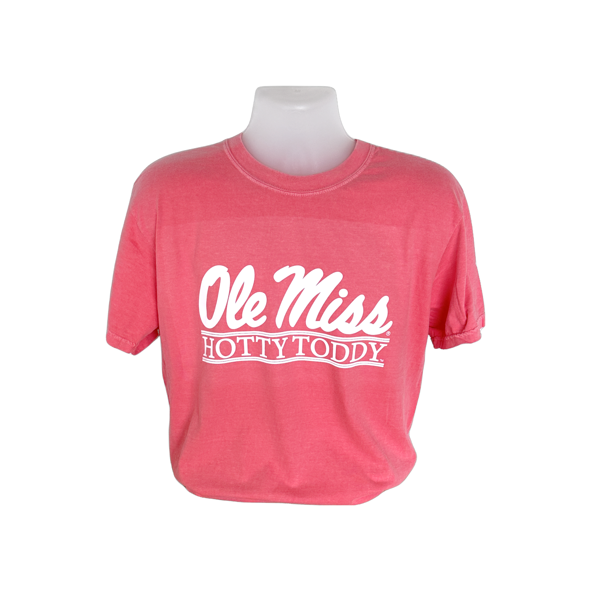 Hotty Toddy Bar White Letters Short Sleeve T-Shirt | Oxford T