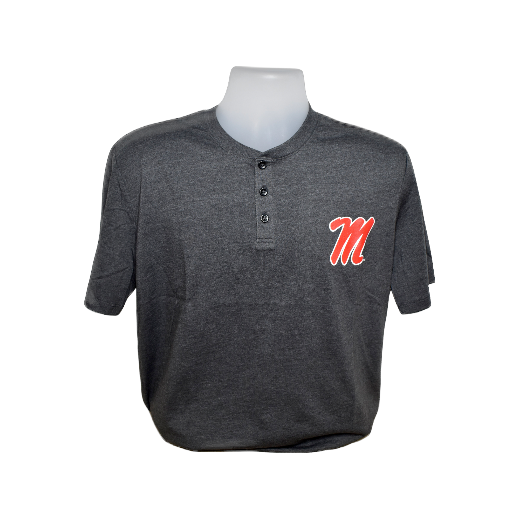 OLE MISS FULL BUTTON BASEBALL JERSEY